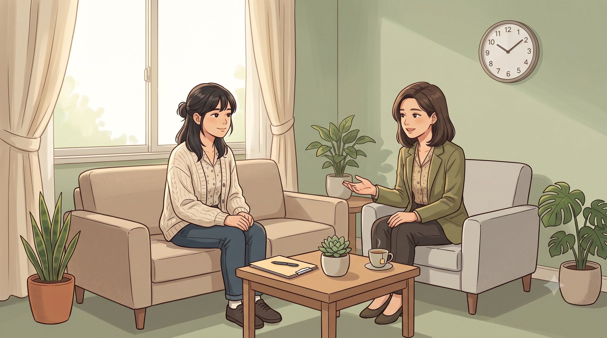 諮商情境示意圖